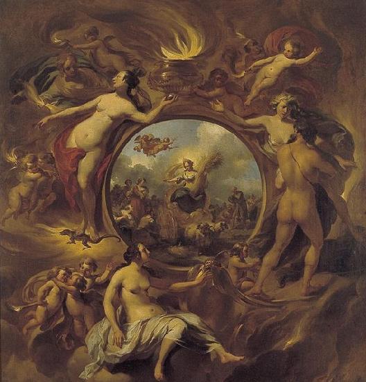 Nicolaes Pietersz. Berchem Allegory of Summer oil painting image